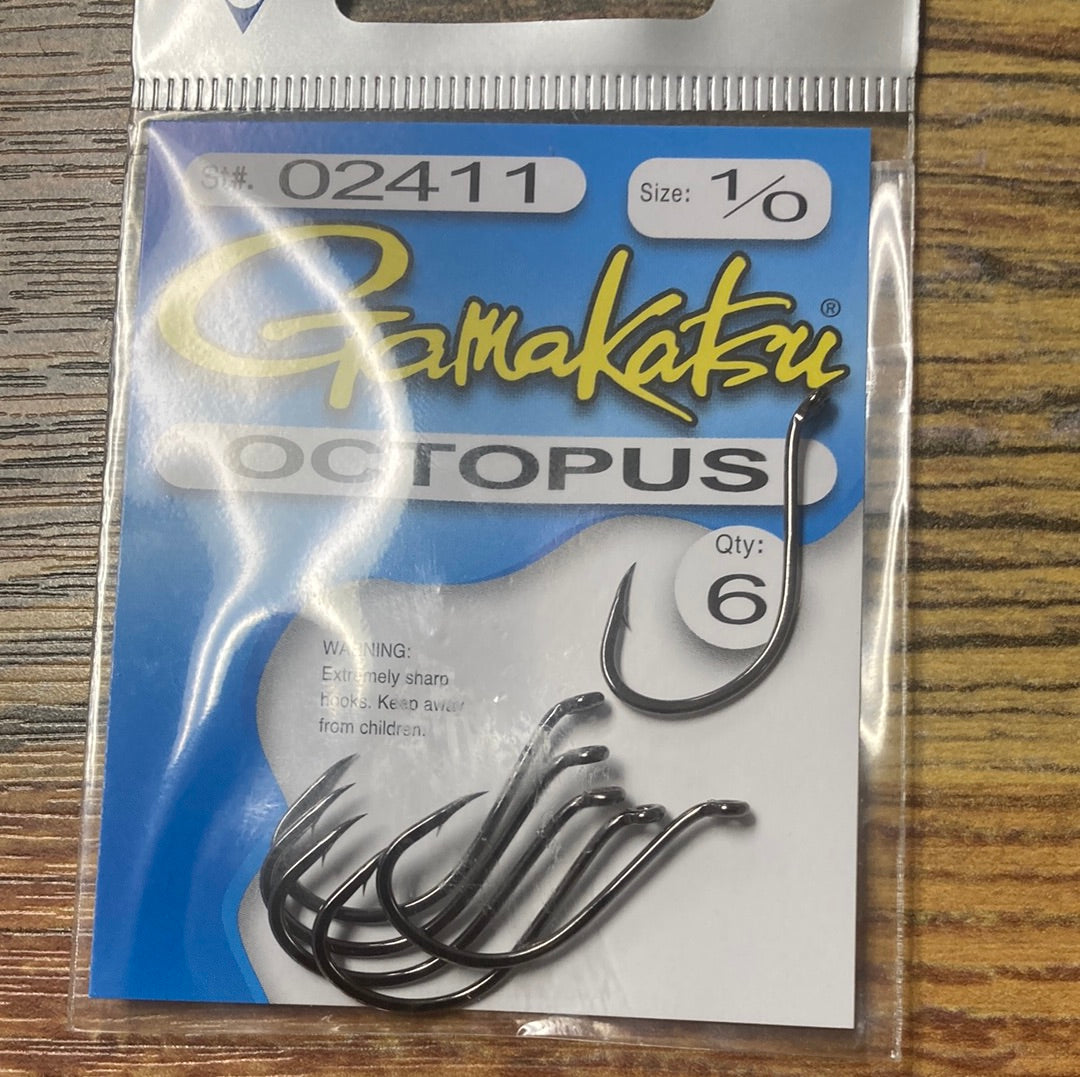 Gamakatsu Octopus Hook 1/0 Lake Fork Resort Gamakatsu Octopus Hook 1/0 Lake Fork Resort
