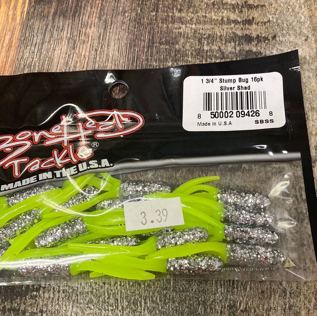 Bone Head Stump Bug 1-3/4" Silver Shad