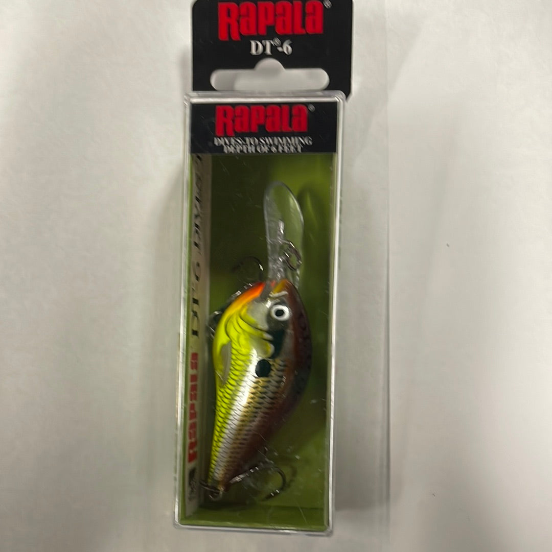 Rapala DT-6 Crankbait - Hot Mustard