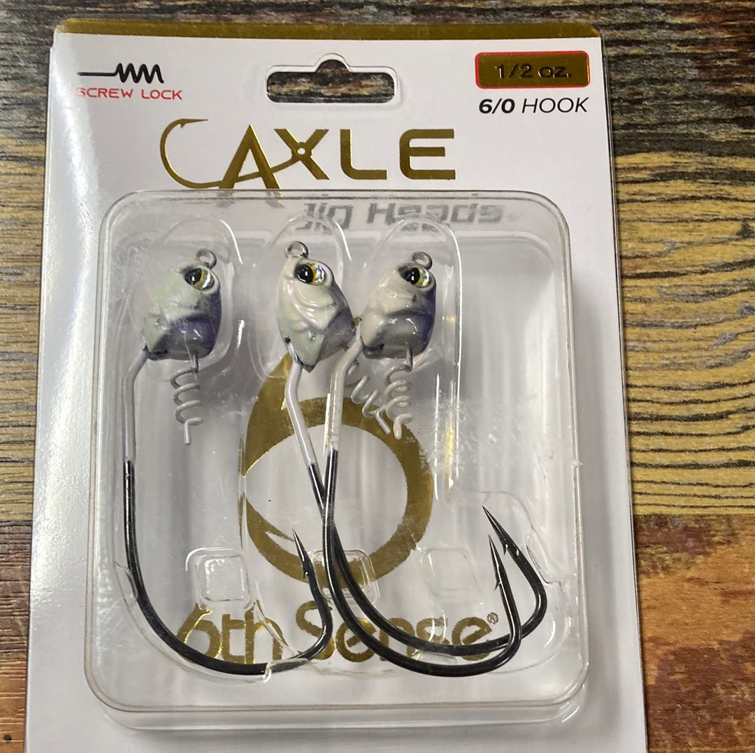 6th Sense Axle Jig Heads 1/2 oz. 6/0 Baby Shad