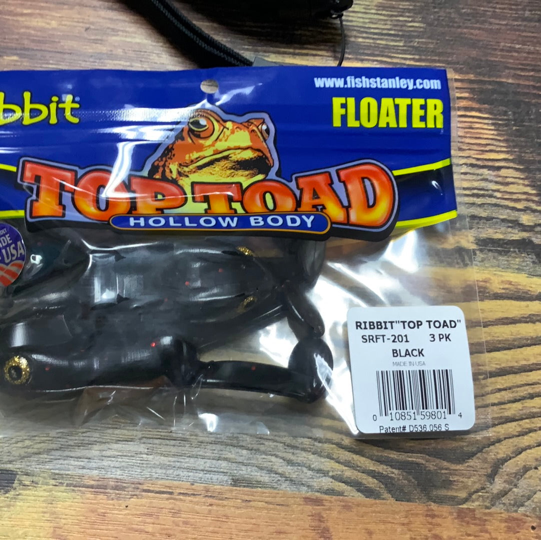 Ribbit Top Toad Floater Black
