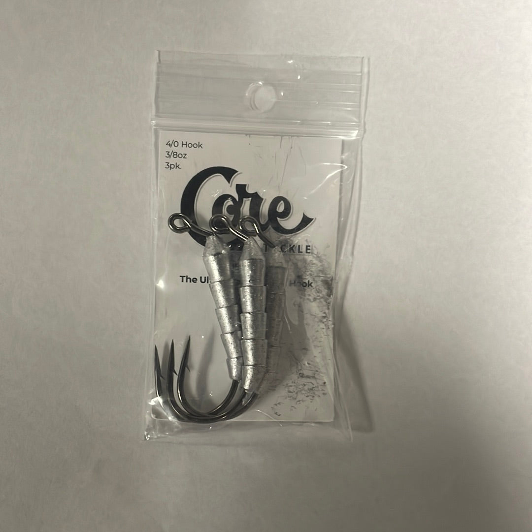 Core Tackle Tush 4/0 Hook 3/8 oz 3pk