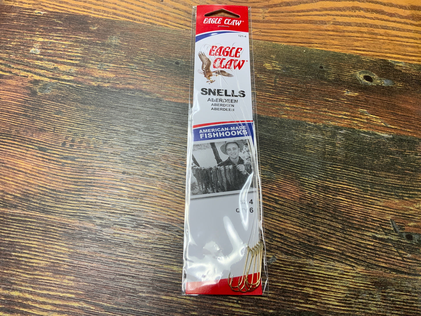 Eagle Claw Snells Aberdeen Sz 4 Gold