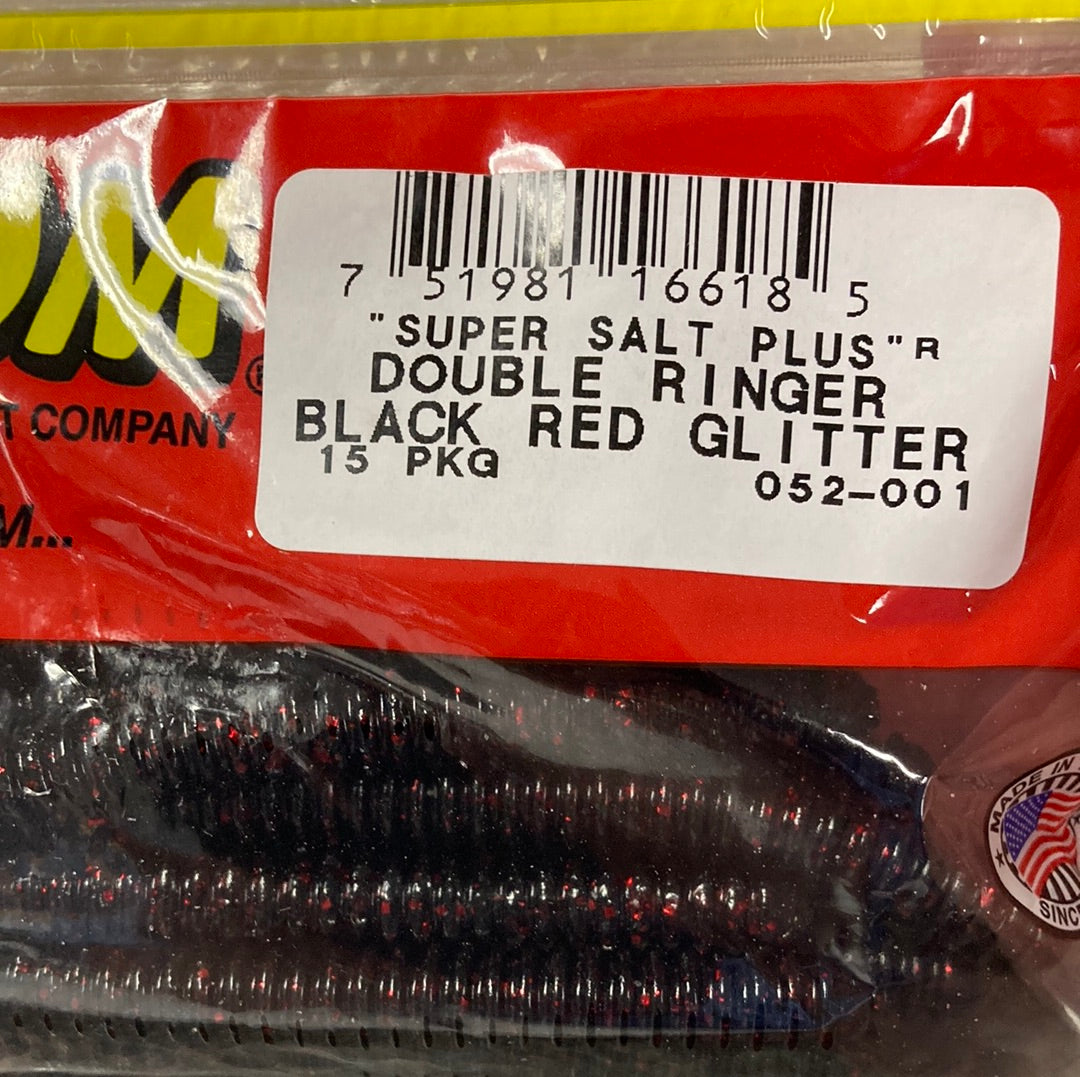 Zoom Double Ringer - Black Red Glitter