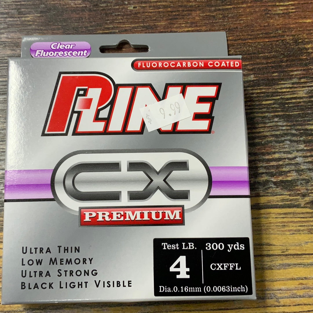 P LINE CX Premium Clear Fluoro - 4 lb. 300 yds