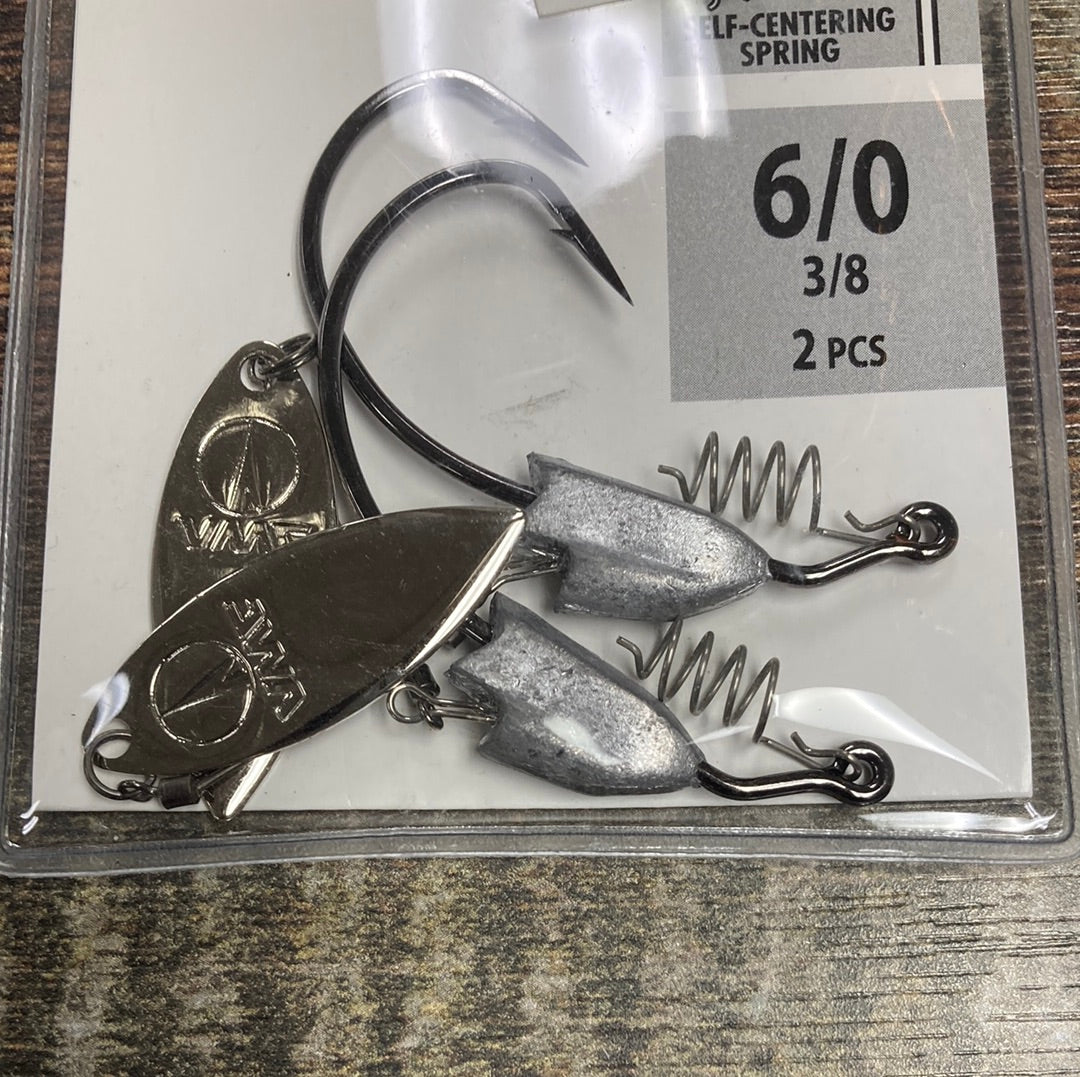 VMC Heavy Duty Bladed Swim Bait Hook 6/0. 3/8 oz VMC Heavy Duty Bladed Swim Bait Hook 6/0. 3/8 oz