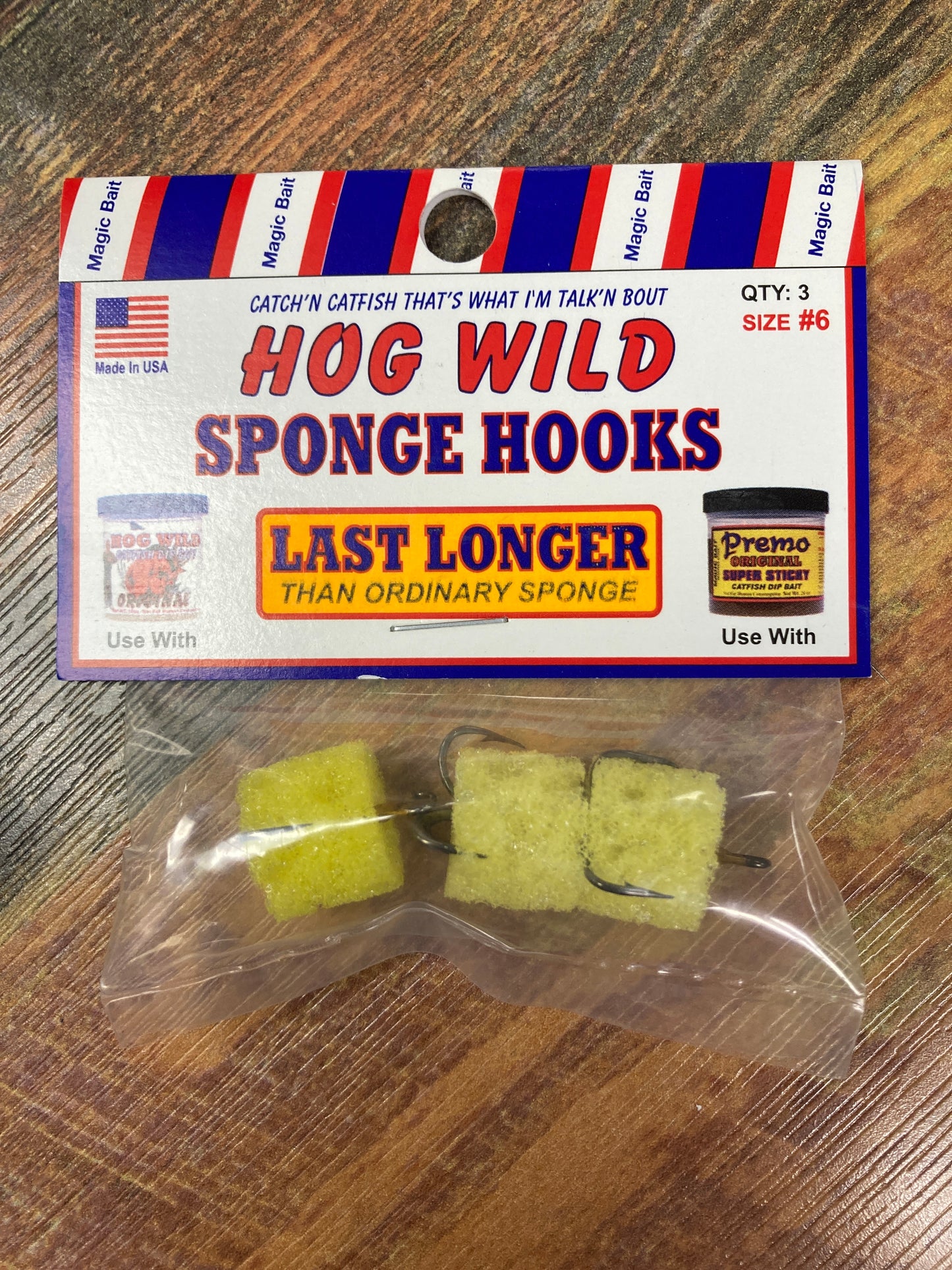 Hog Wild Sponge Hooks Small