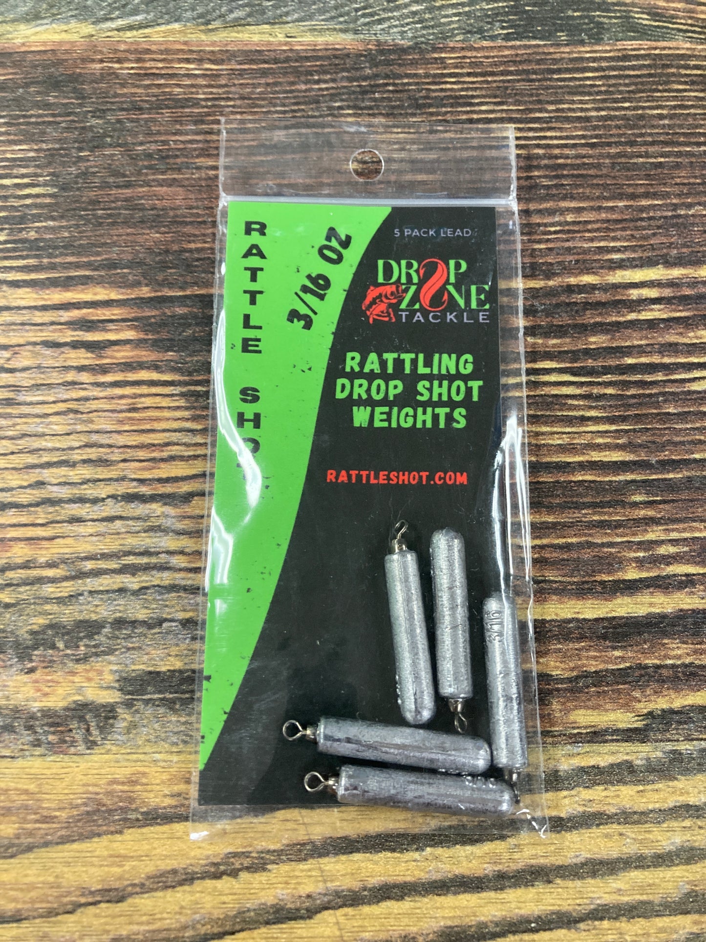 Drop Zone Rattle Shot Tie Swivel 3/16 oz. Lead