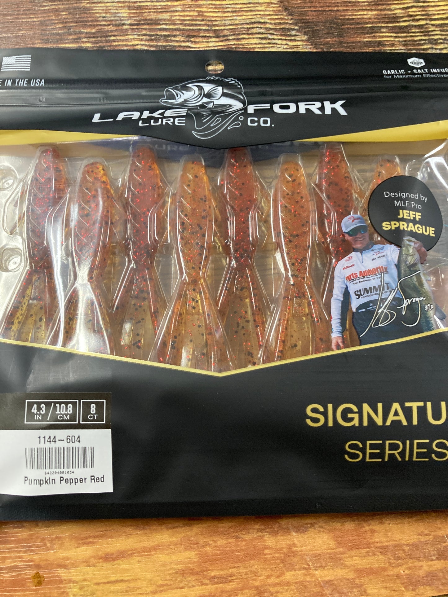 Lake Fork Lures Pro Hog Pumpkin Pepper Red