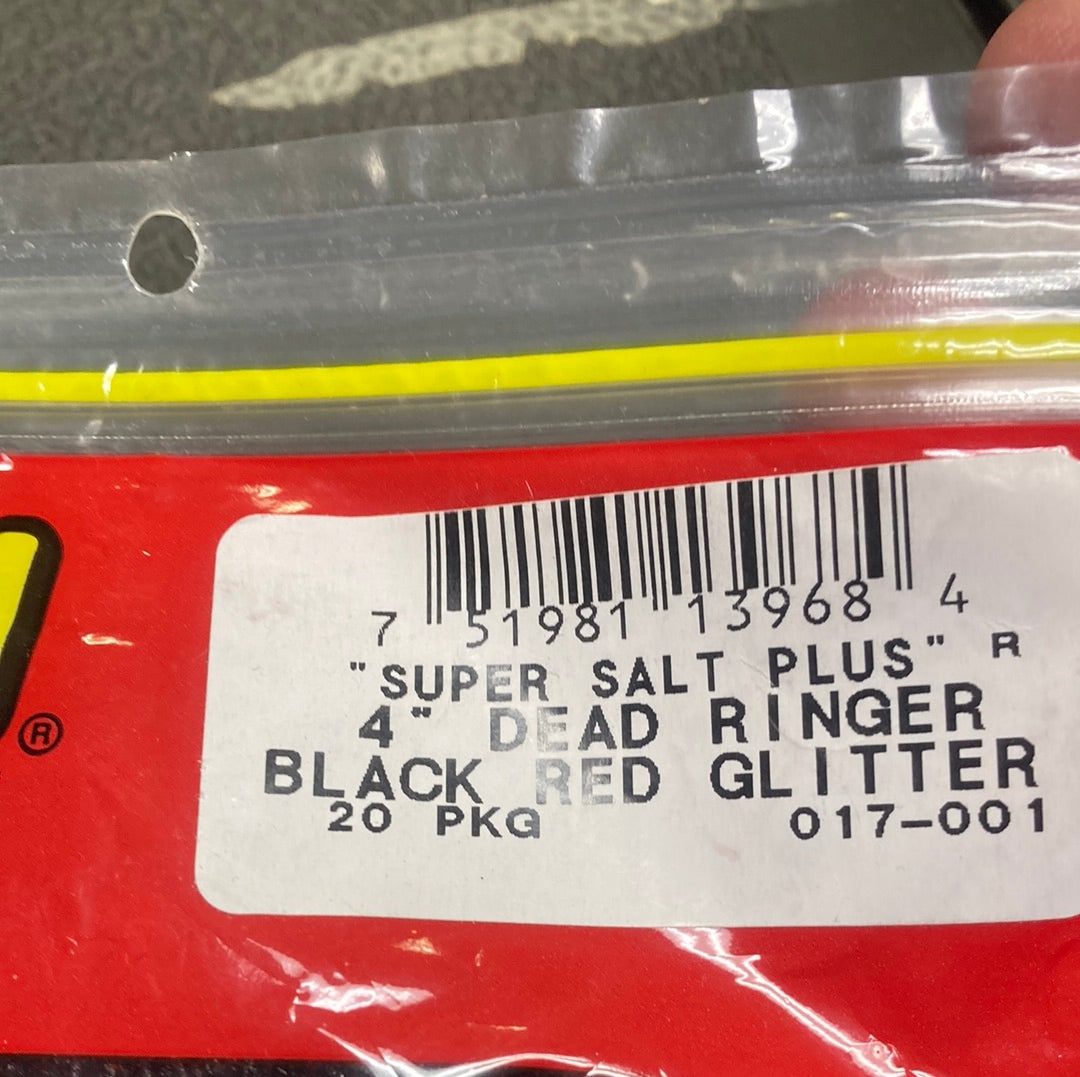 Zoom 4” Dead Ringer - Black Red Glitter