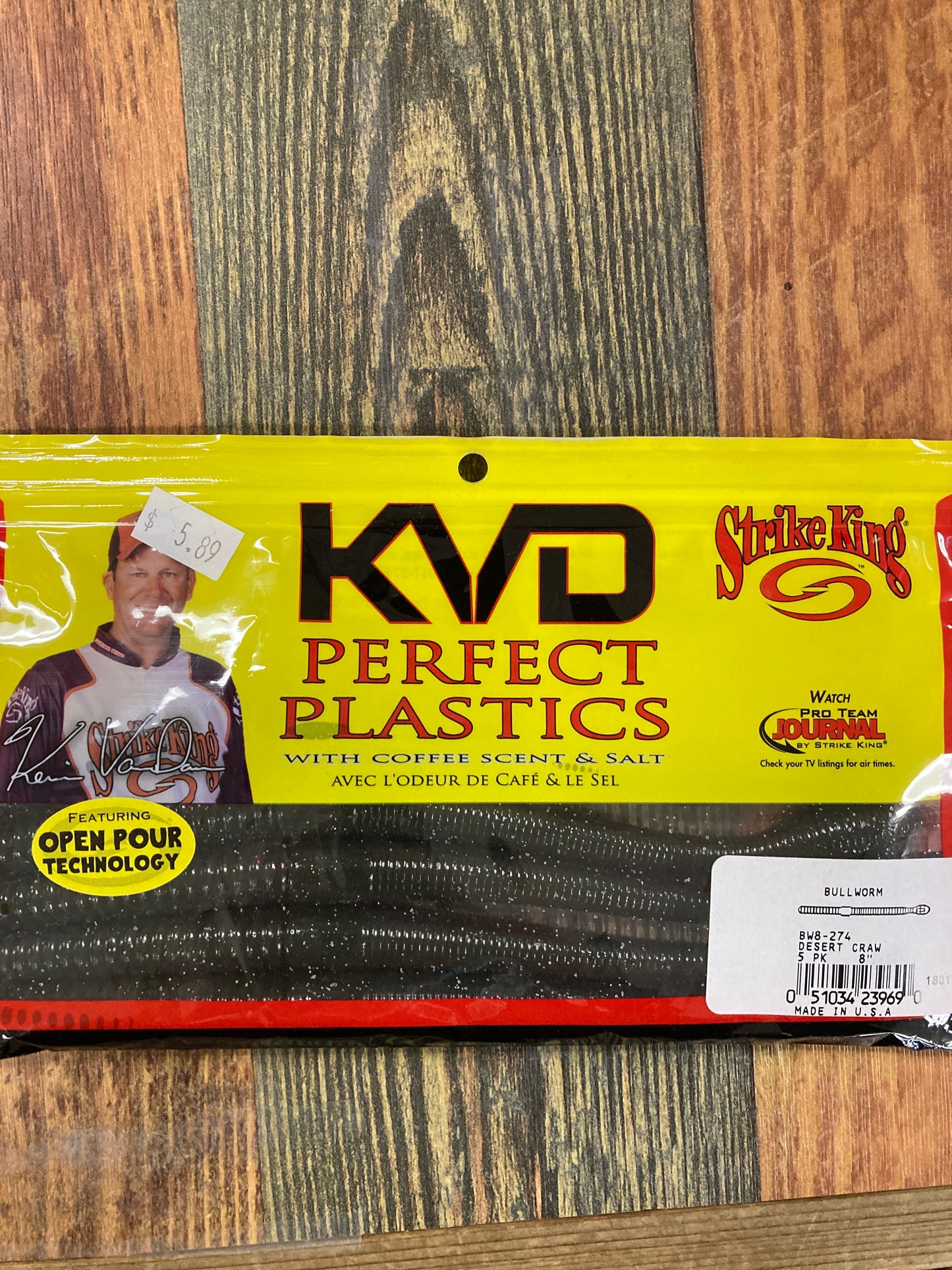 Strike King KVD Bull Worm 8” Desert Craw