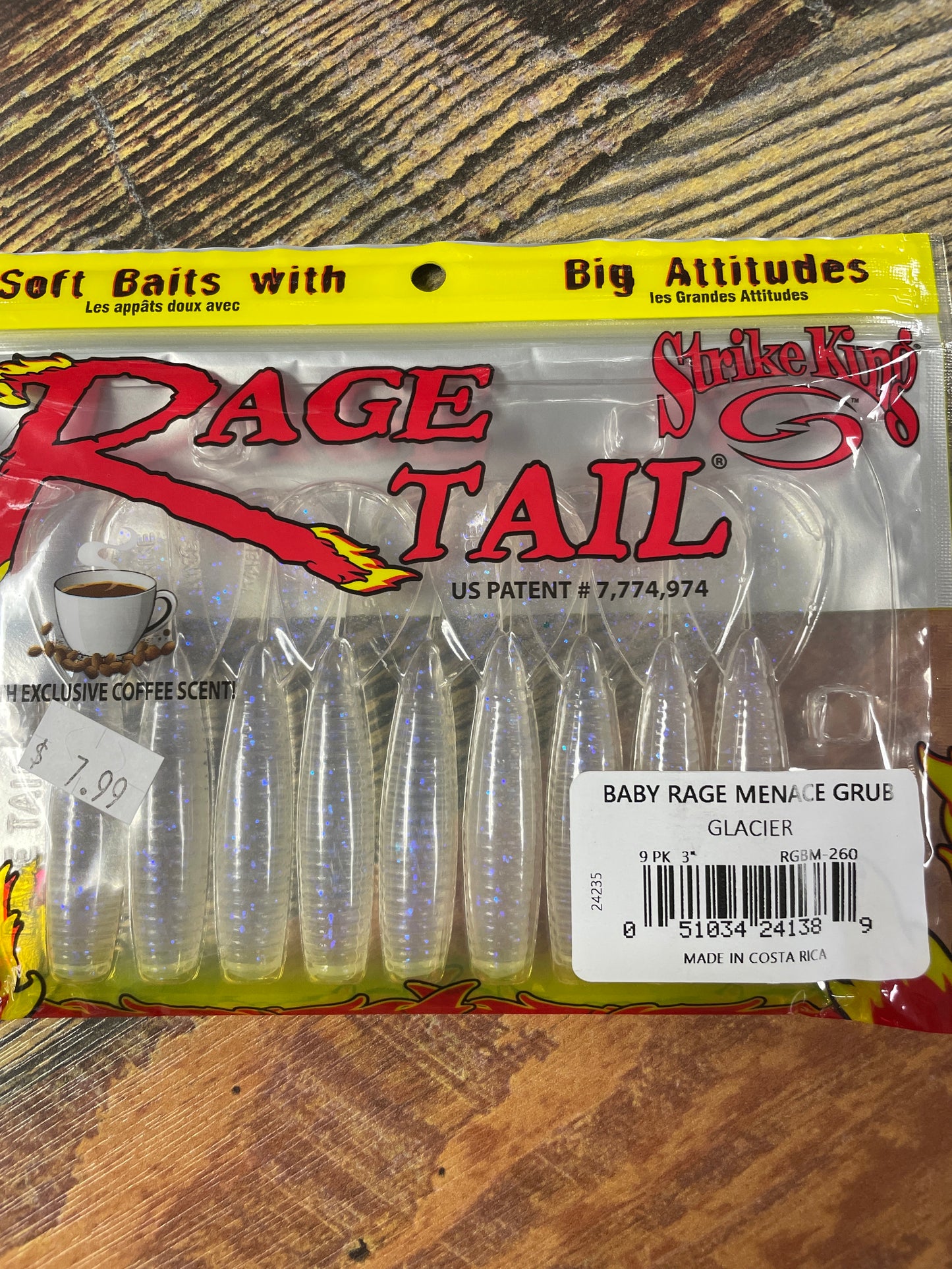 Strike King Rage Baby Menace - Glacier