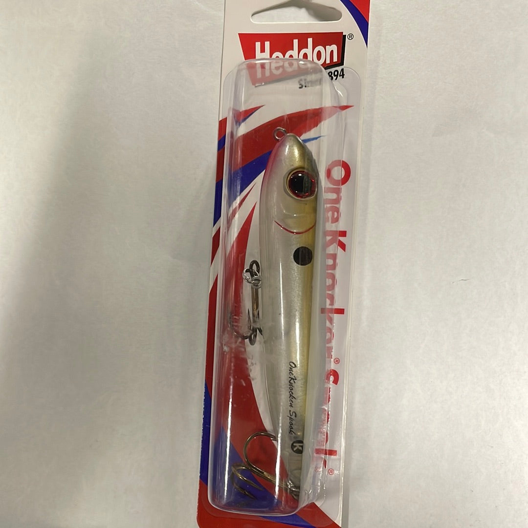 Heddon One Knocker Spook 5/8 oz. 4 1/4” Spook Ghost