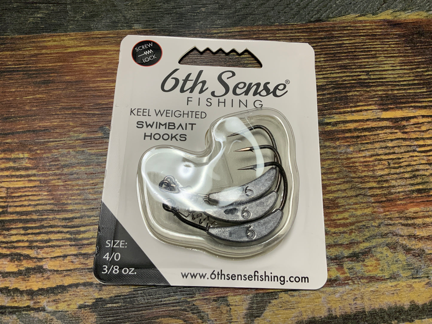 6th Sense Keel Weight Swimbait Hooks 3/8 oz. 4