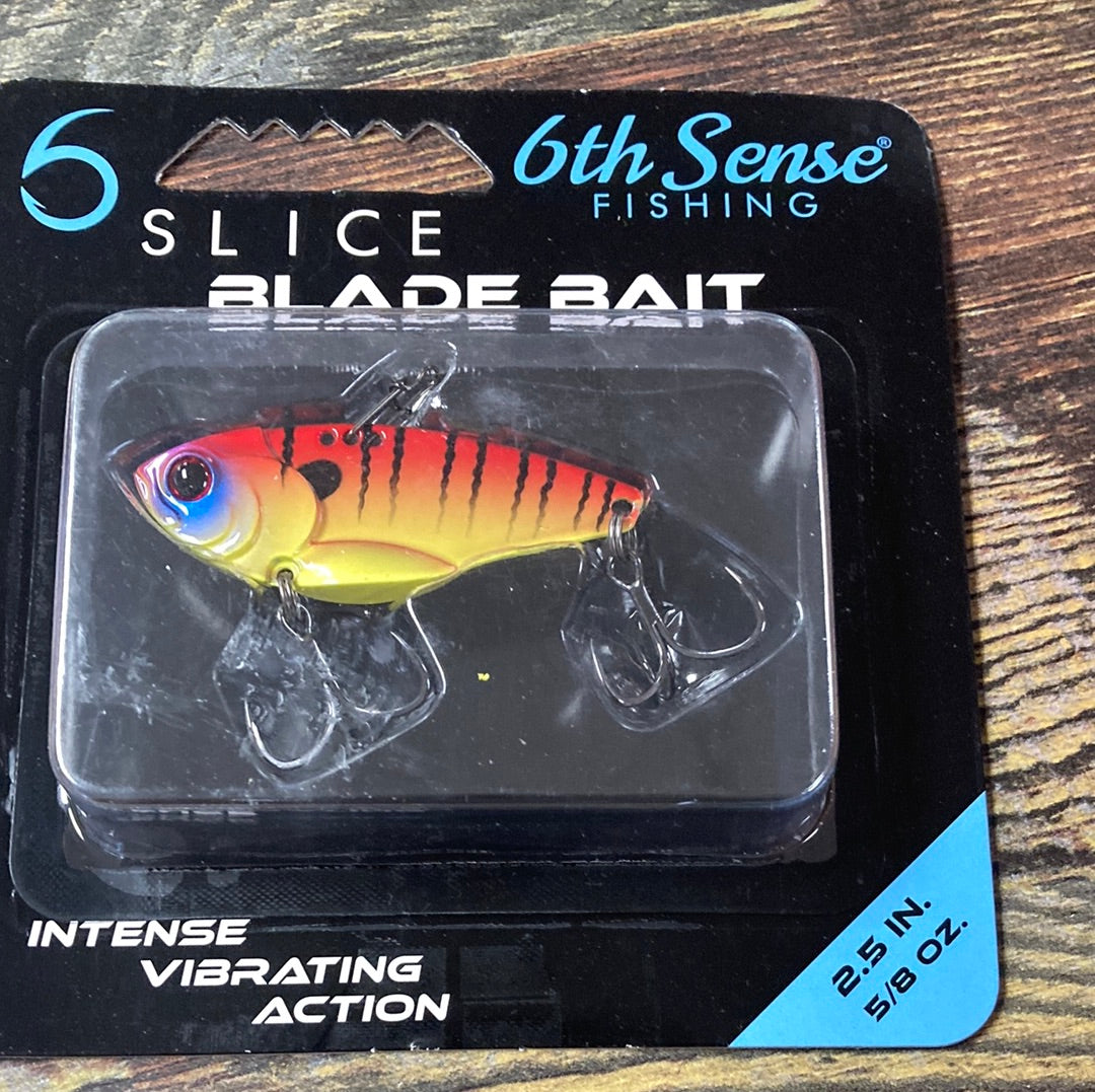 6th Sense Slice Blade Bait 5/8 oz. 2.5" Fire Perch