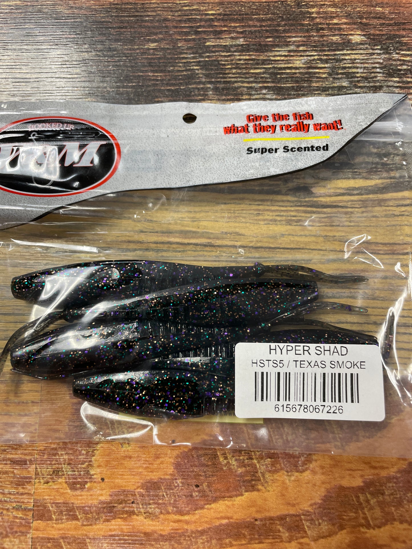 V&M Hyper Shad Texas Smoke