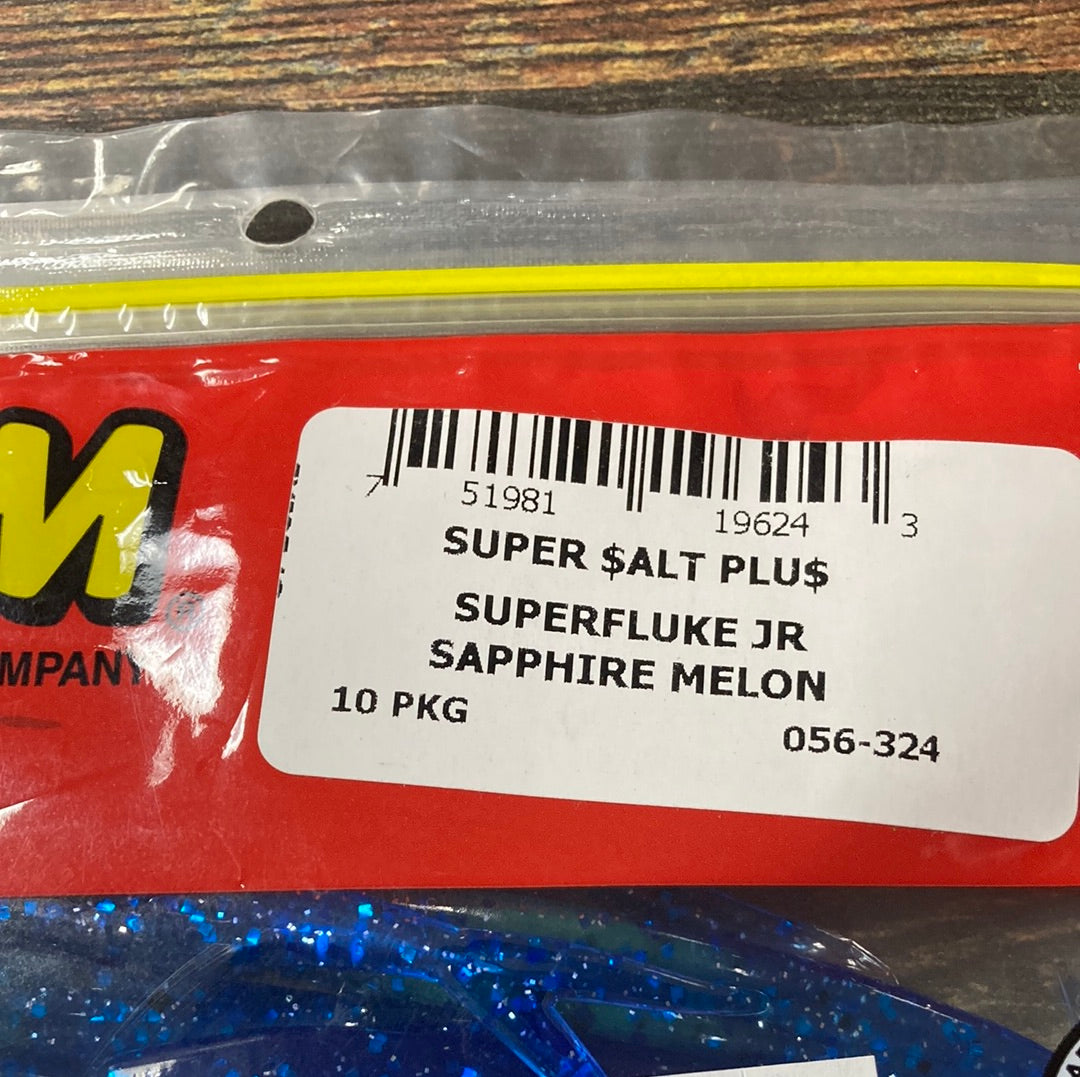 Zoom Super Fluke Jr. - Sapphire Melon