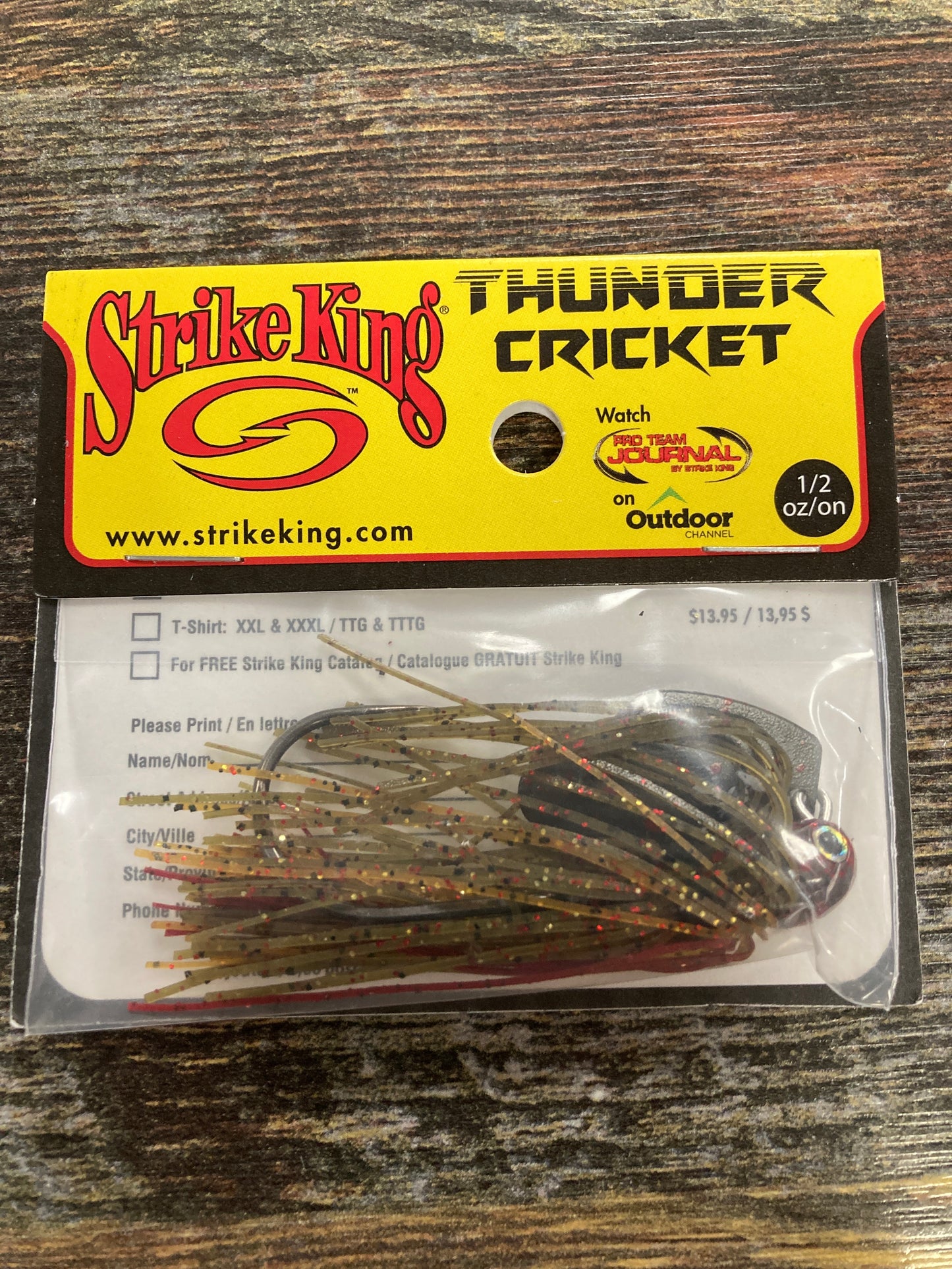 Strike King Thunder Cricket 1/2 oz. Falcon Lake Craw