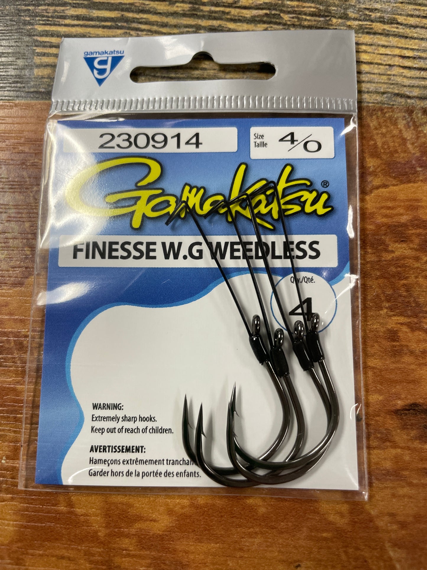 Gamakatsu Finesse W.G Weedless 4/0 4Qty
