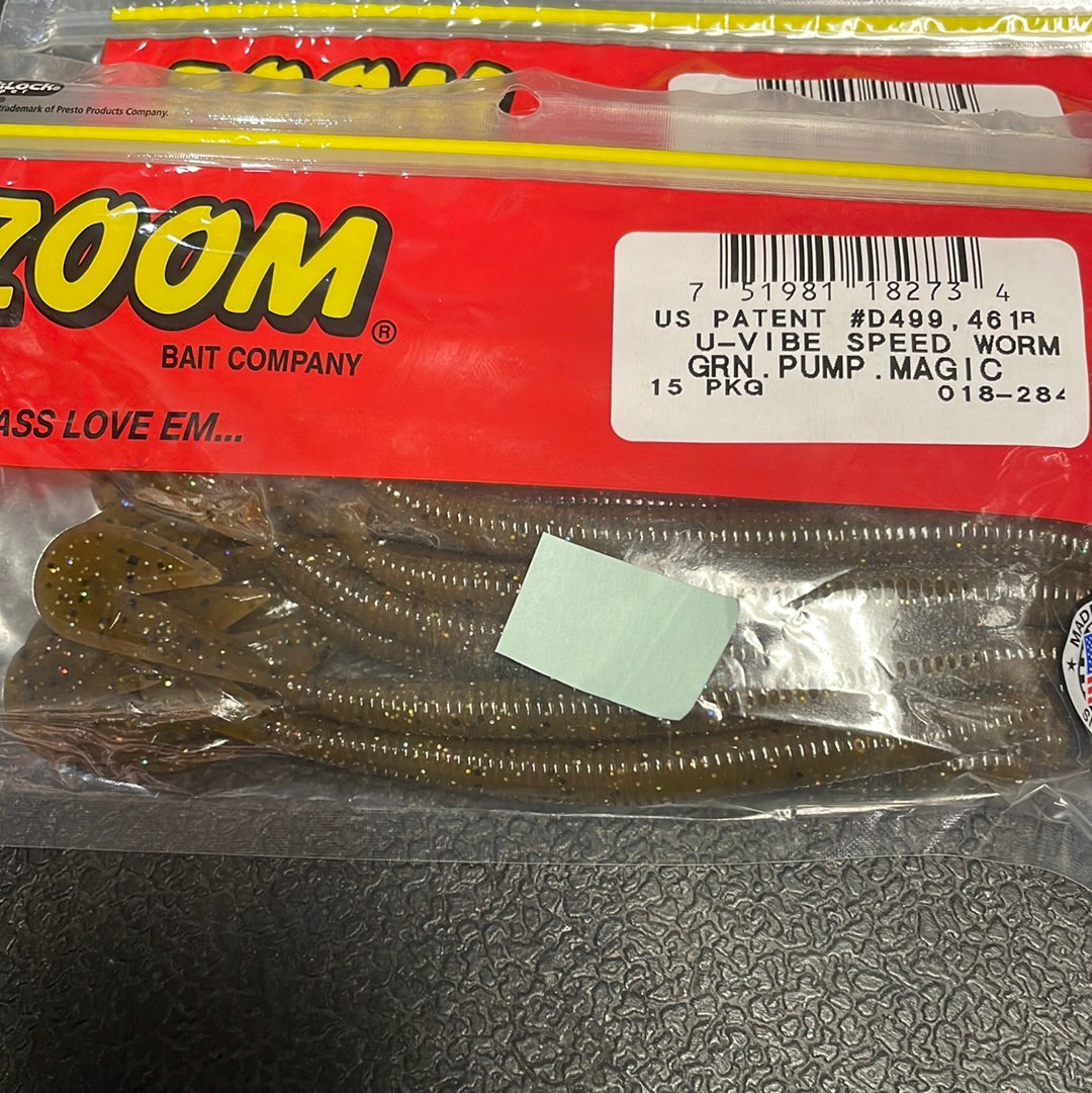 Zoom UV Speed Worm - Green Pumpkin Magic