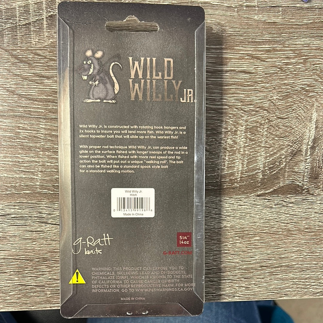 g-Ratt Wild Willy Jr. 5-1/4" 1.4 oz. - Hitch