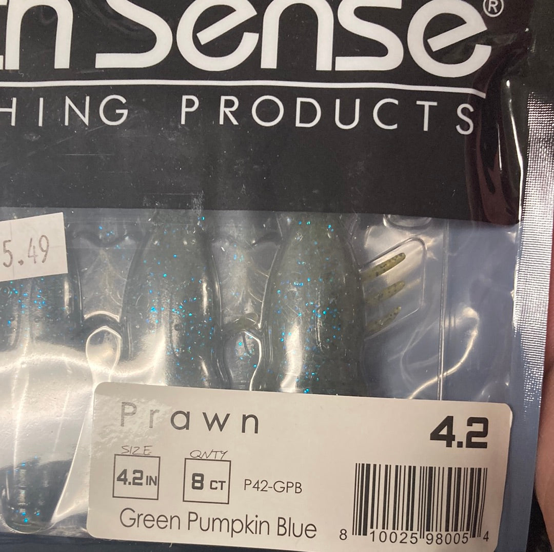 6th Sense Prawn 4.2 Green Pumpkin Blue