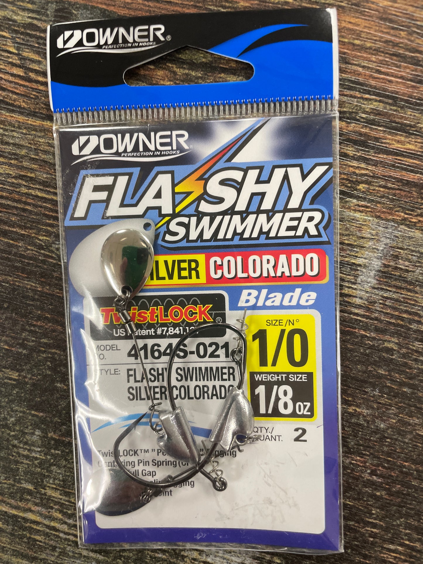 Owner Flashy Swimmer Silver Colorado 1/8oz. 1/0