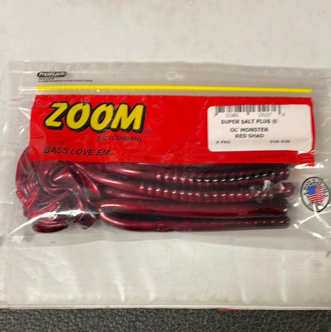 Zoom O'l Monster - Red Shad
