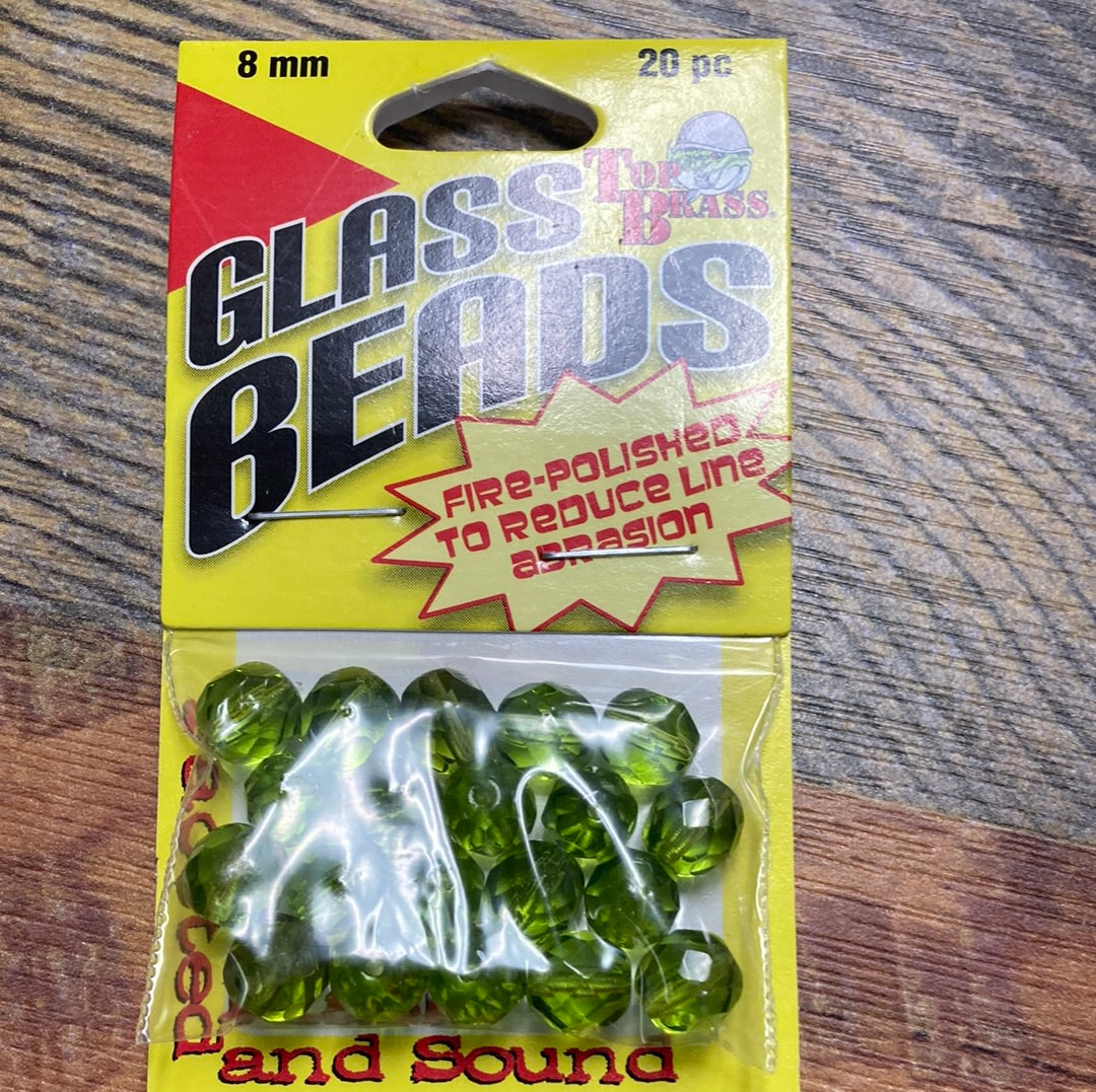 Glass Beads 8mm Chartreuse