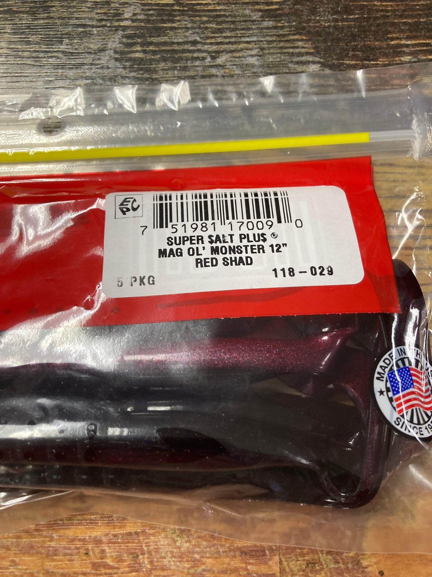 ZOOM OL MONSTER RED SHAD 12”