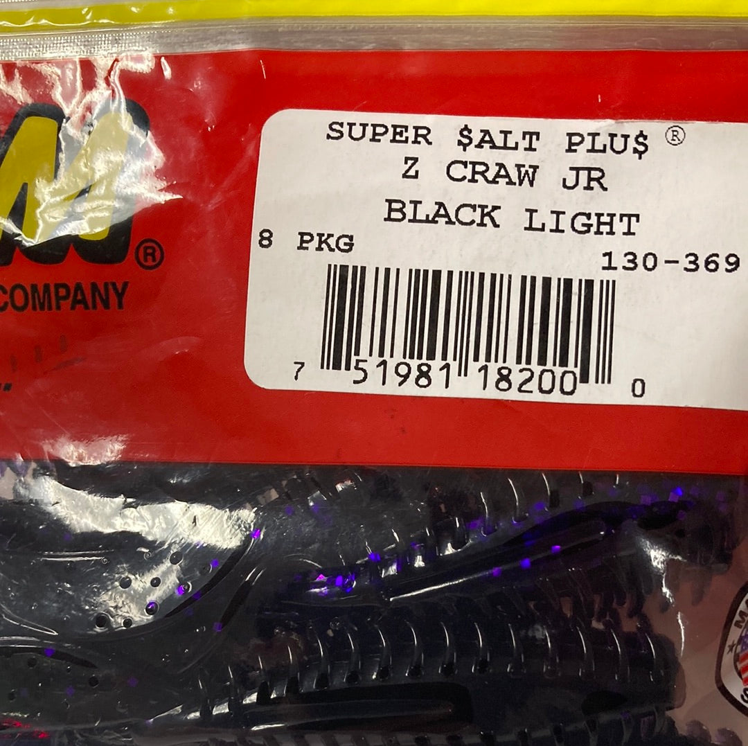 Zoom Z Craw Jr. - Black Light