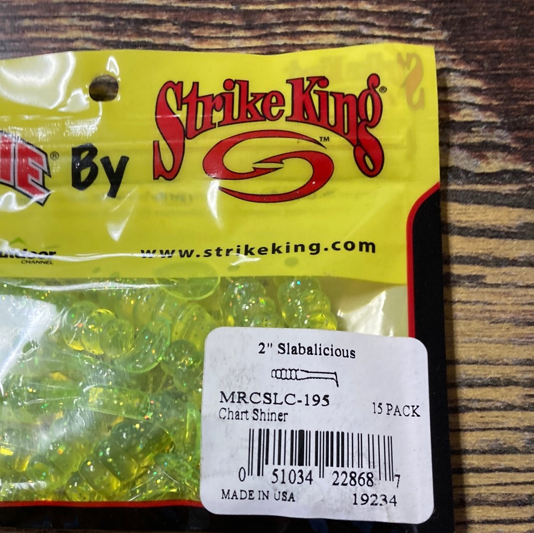 Mr Crappie 2” Slabalicious Chart/Shiner