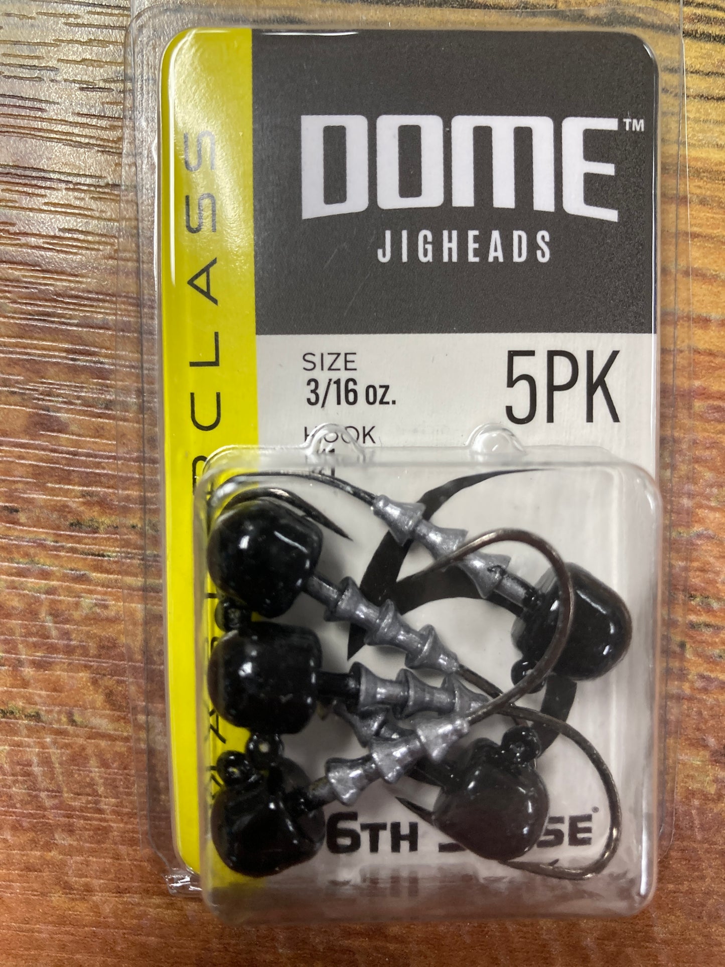 6th Sense Dome Jig Heads 3/16 oz. #1 Hook - Black