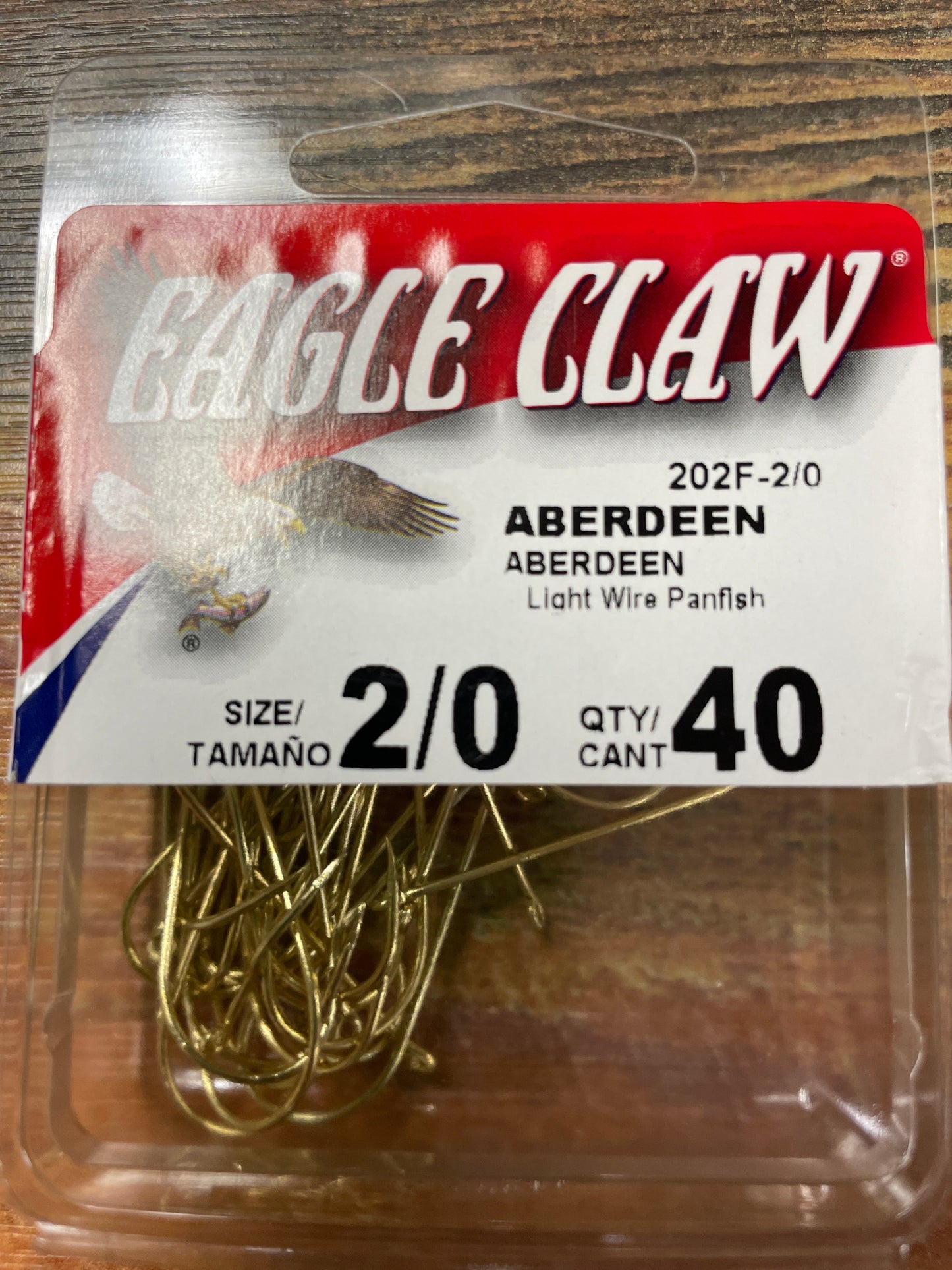 Eagle Claw Aberdeen Hooks 2/0 Qty 40