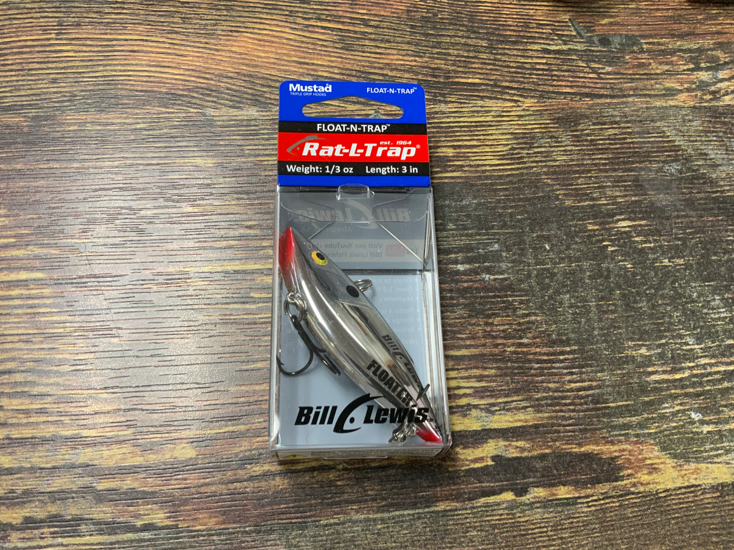 Bill Lewis Rat-L-Trap 1/2 oz. Chrome Black