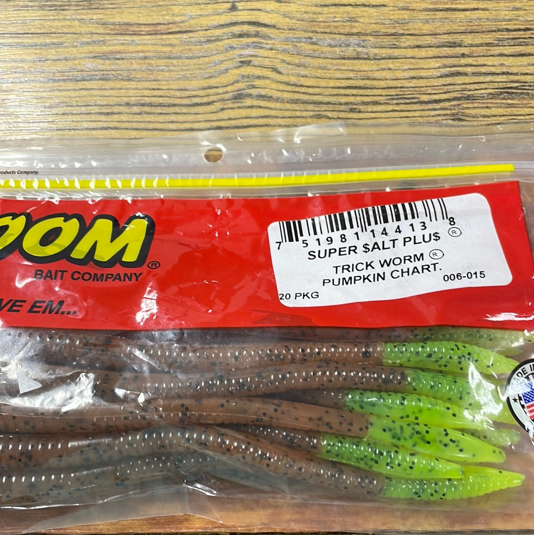 Zoom Trick Worm - Pumpkin Chart