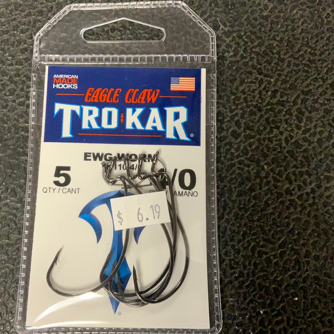 Eagle Claw Tro Kar EWG Worm Hook 4/0