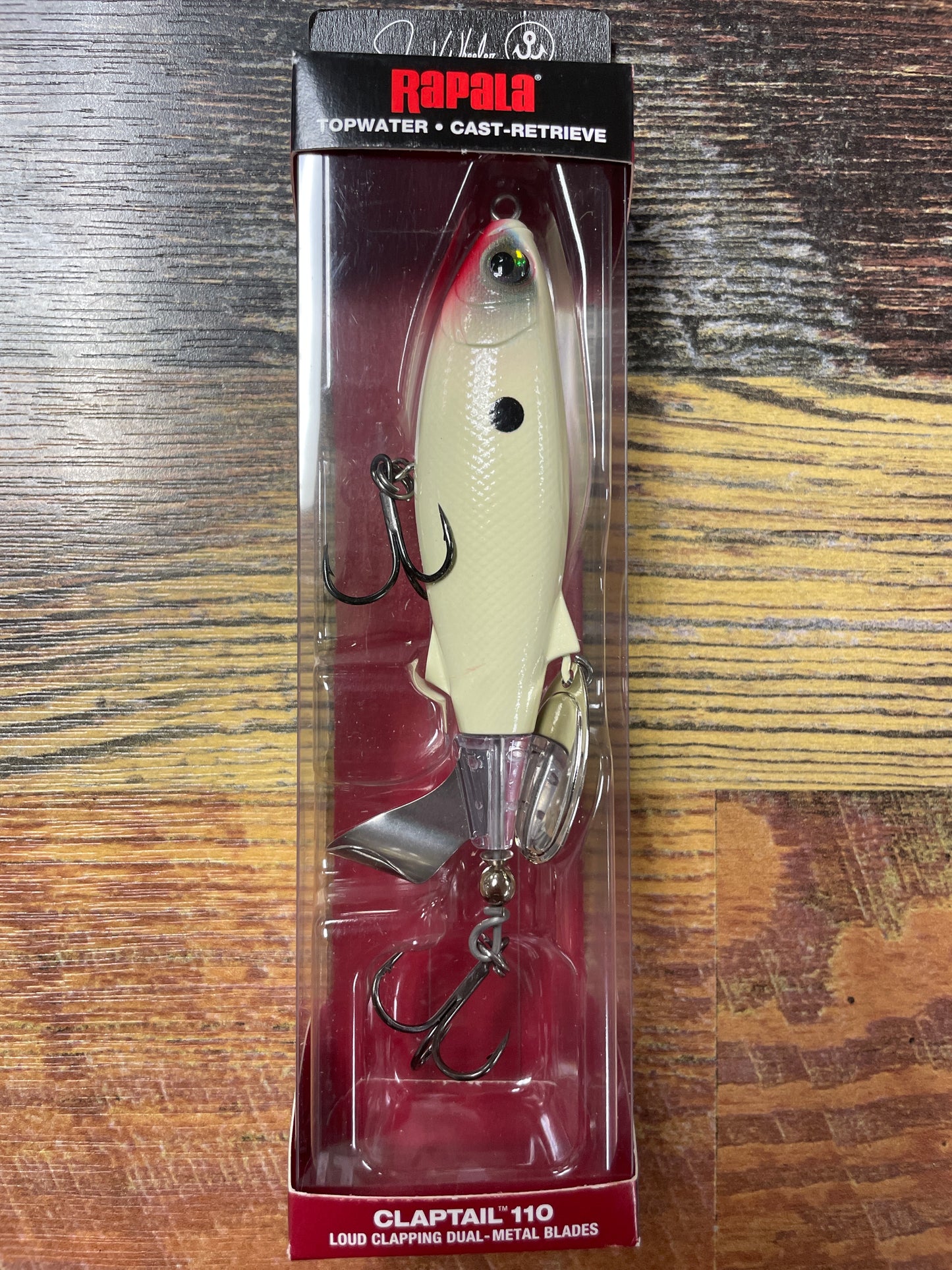 Rapala Claptail 110 - 4.3/8” 7/8 oz. Broken Bone