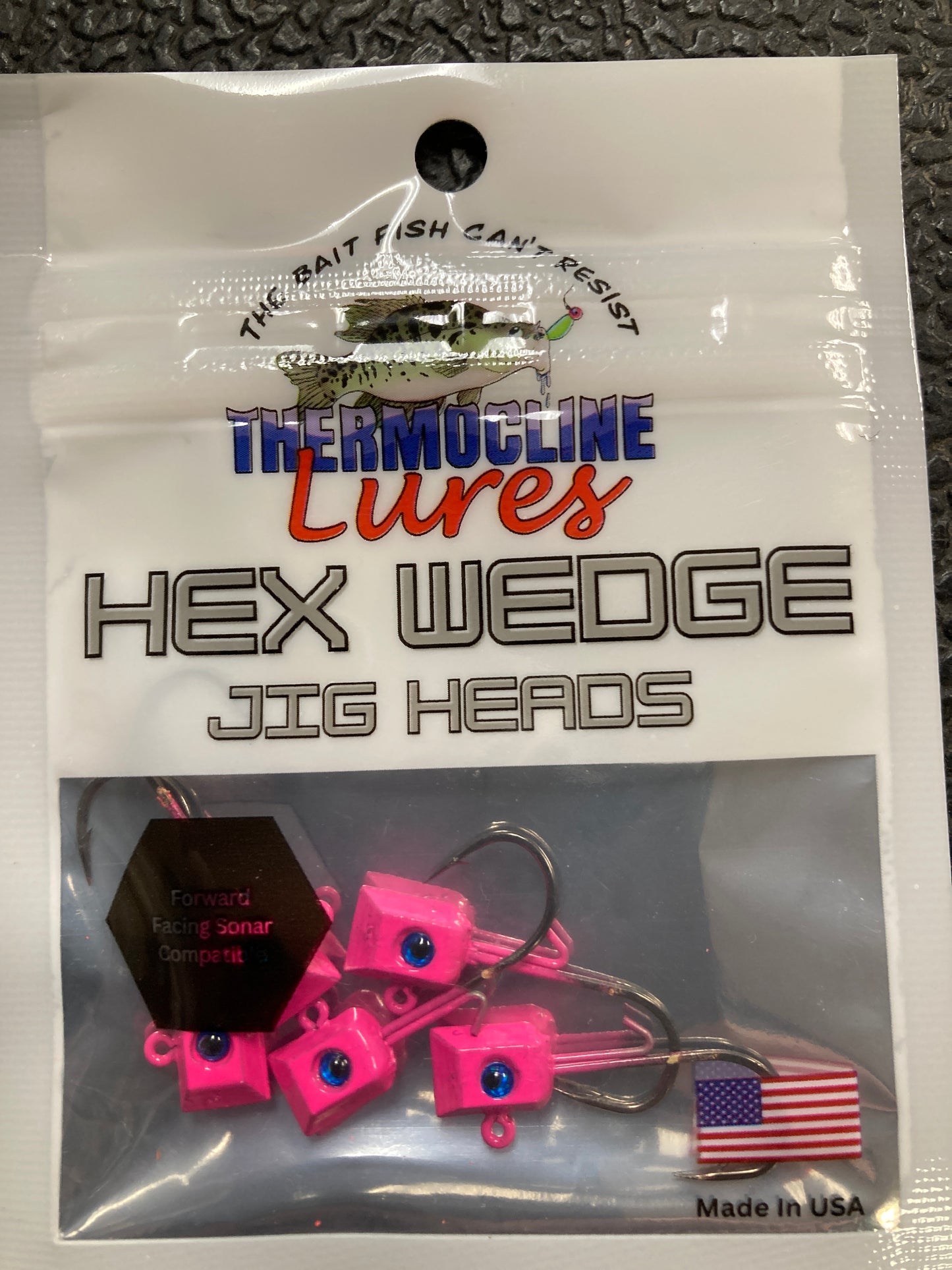 Thermocline Hex Wedge Jig 1/16 oz. Pink