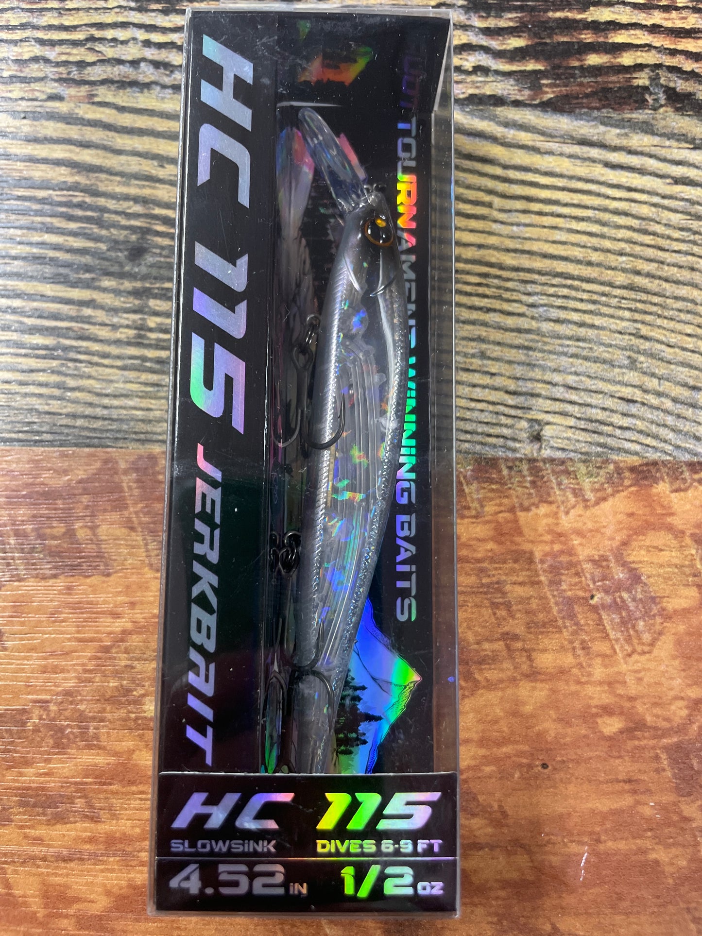 Bassmooch HC 115 Jerkbait 4.52” 1/2oz. Slowsink Pro Blue