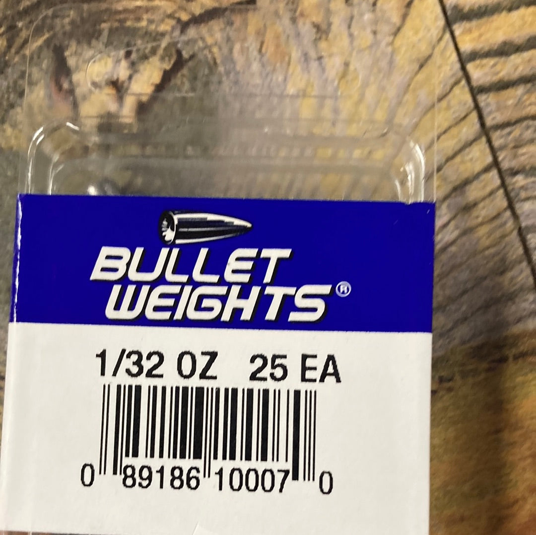 Bullet Weight Slip Sinker 1/32 oz. Natural