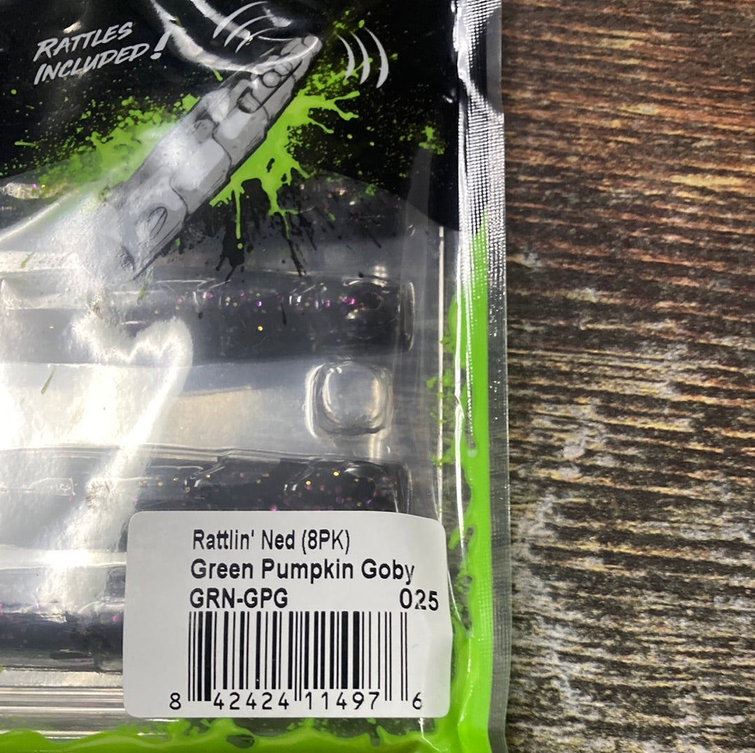 Googan Rattling Ned Green Pumpkin Goby