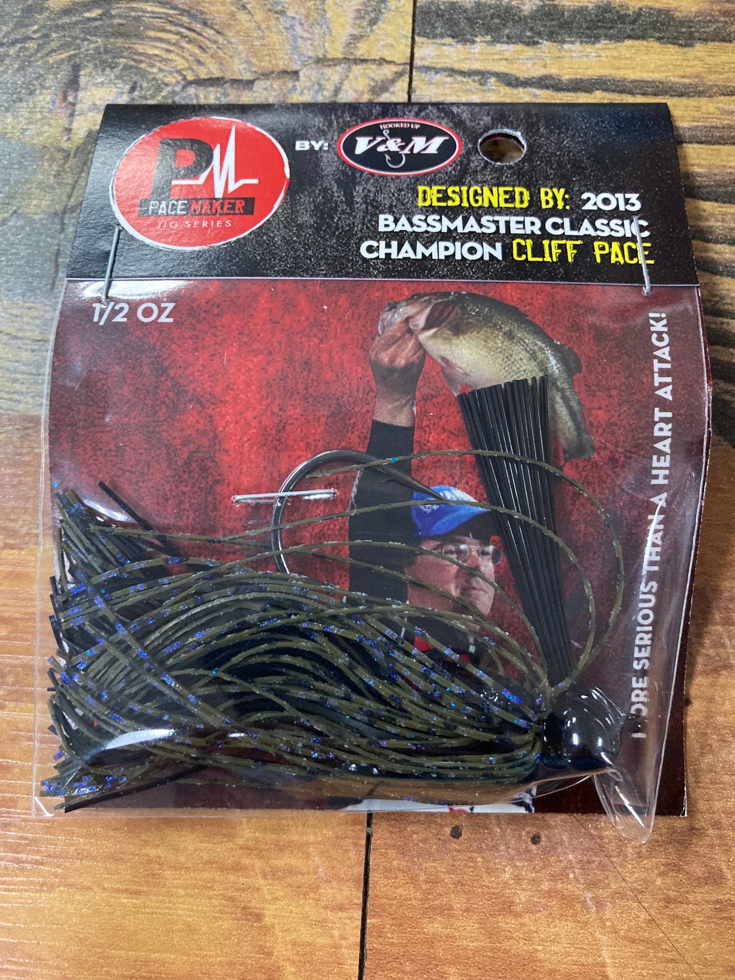 V&M Pacemaker Football Jig 1/2 oz. Blue Shadow