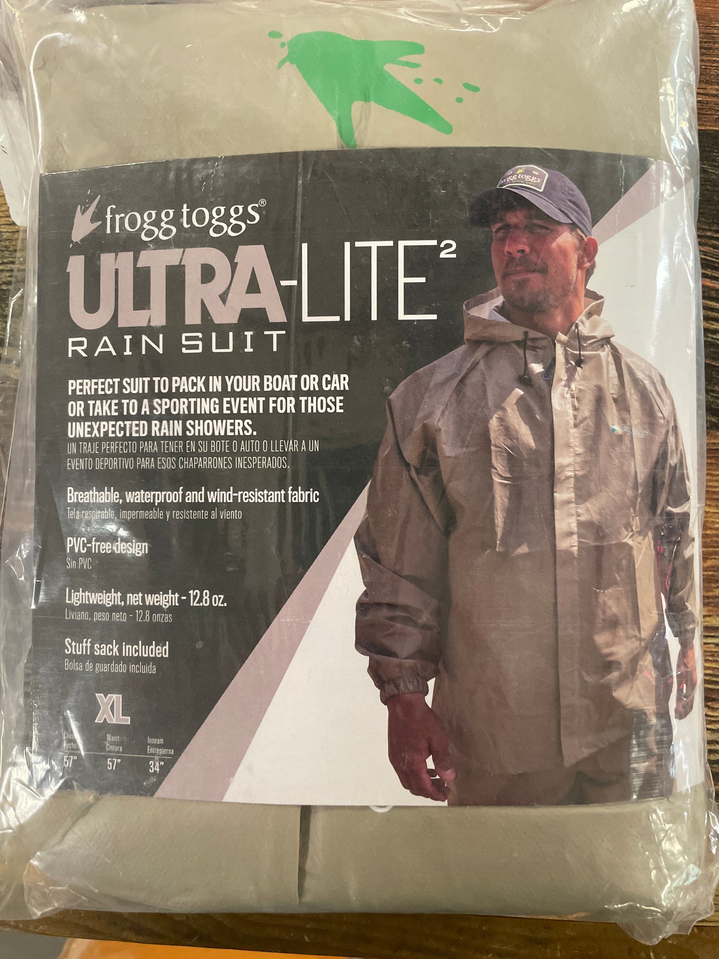 Frogg Toggs UL Rain Suit - XL - Tan