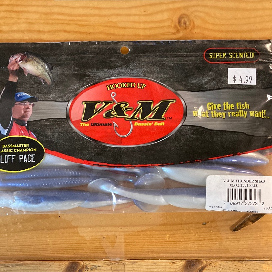 V&M Thunder Shad Pearl - Blue Haze