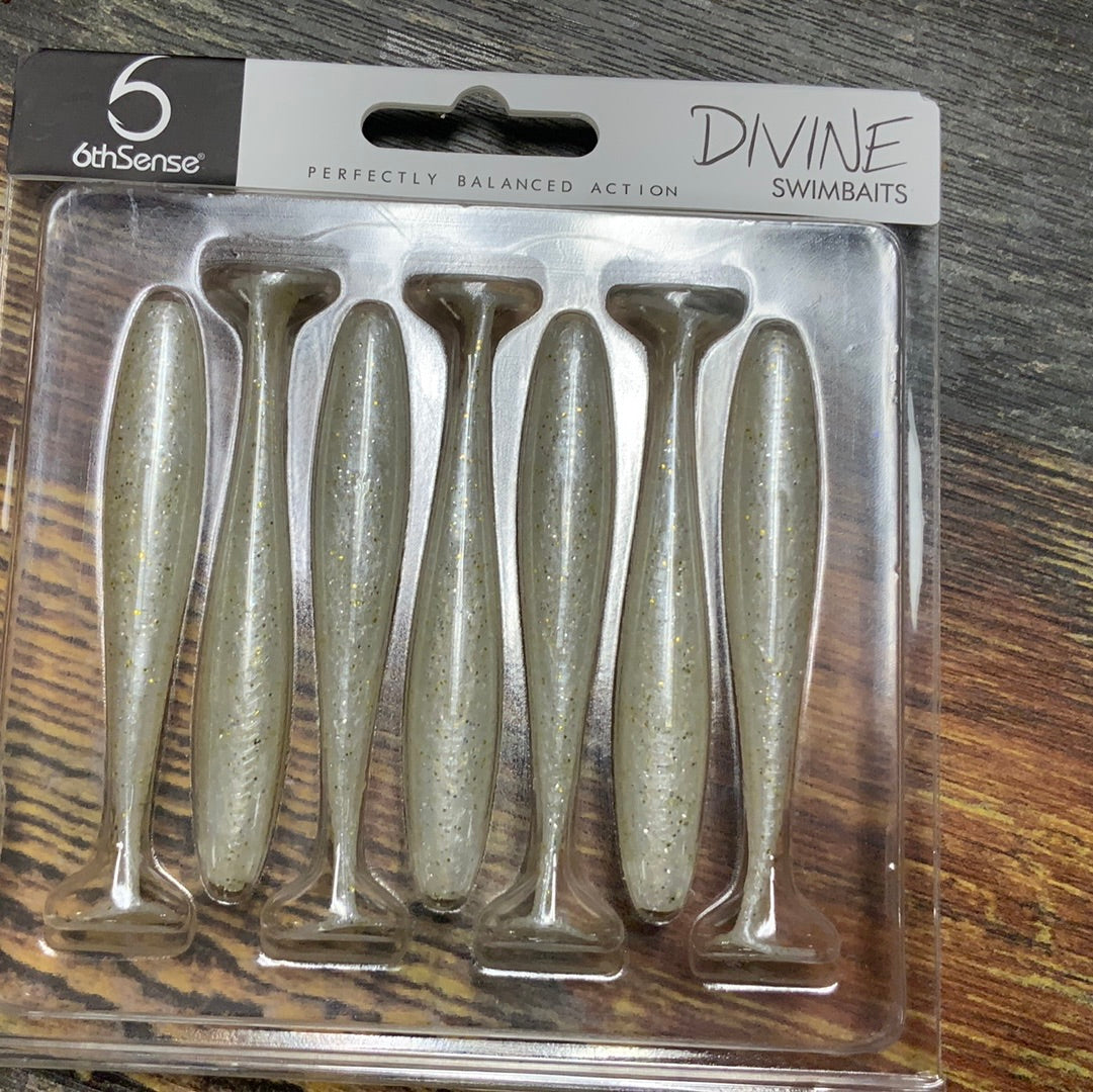 6th Sense Divine Swimbaits 3.2" Platinum White