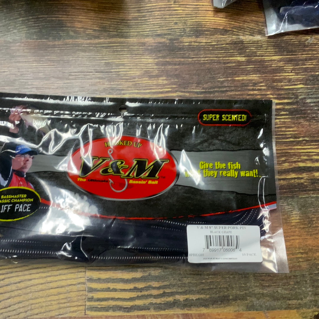 V&M Super Pork Pin 8" Black Grape