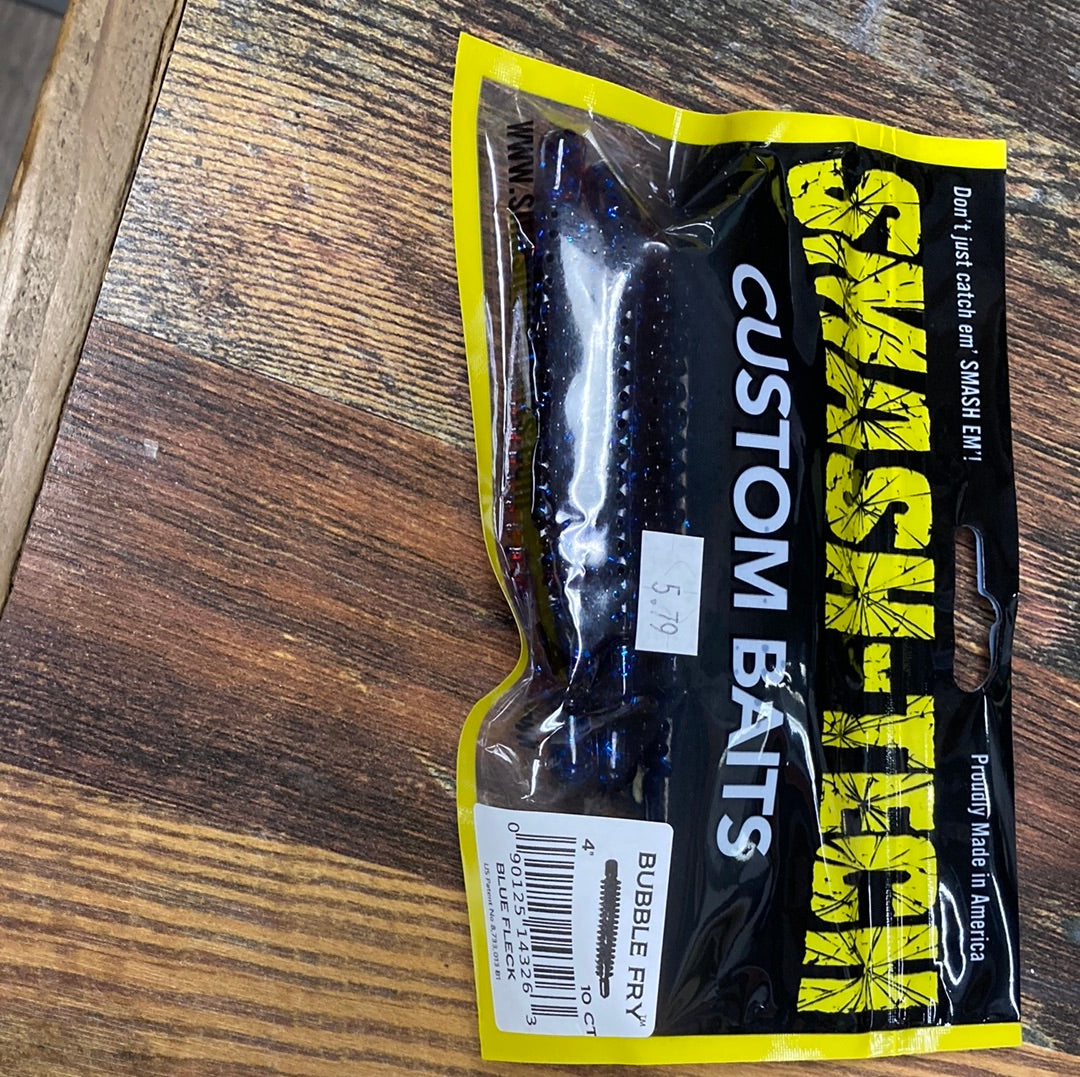 Smash Tech Bubble Fry 4" Blue Fleck