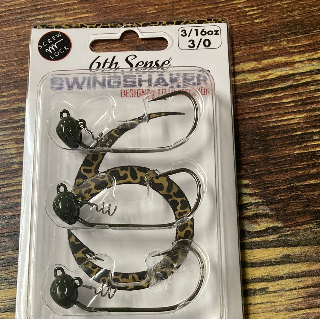 6th Sense Swing Shaker 3/16 oz. 3/0 Green Pumpkin