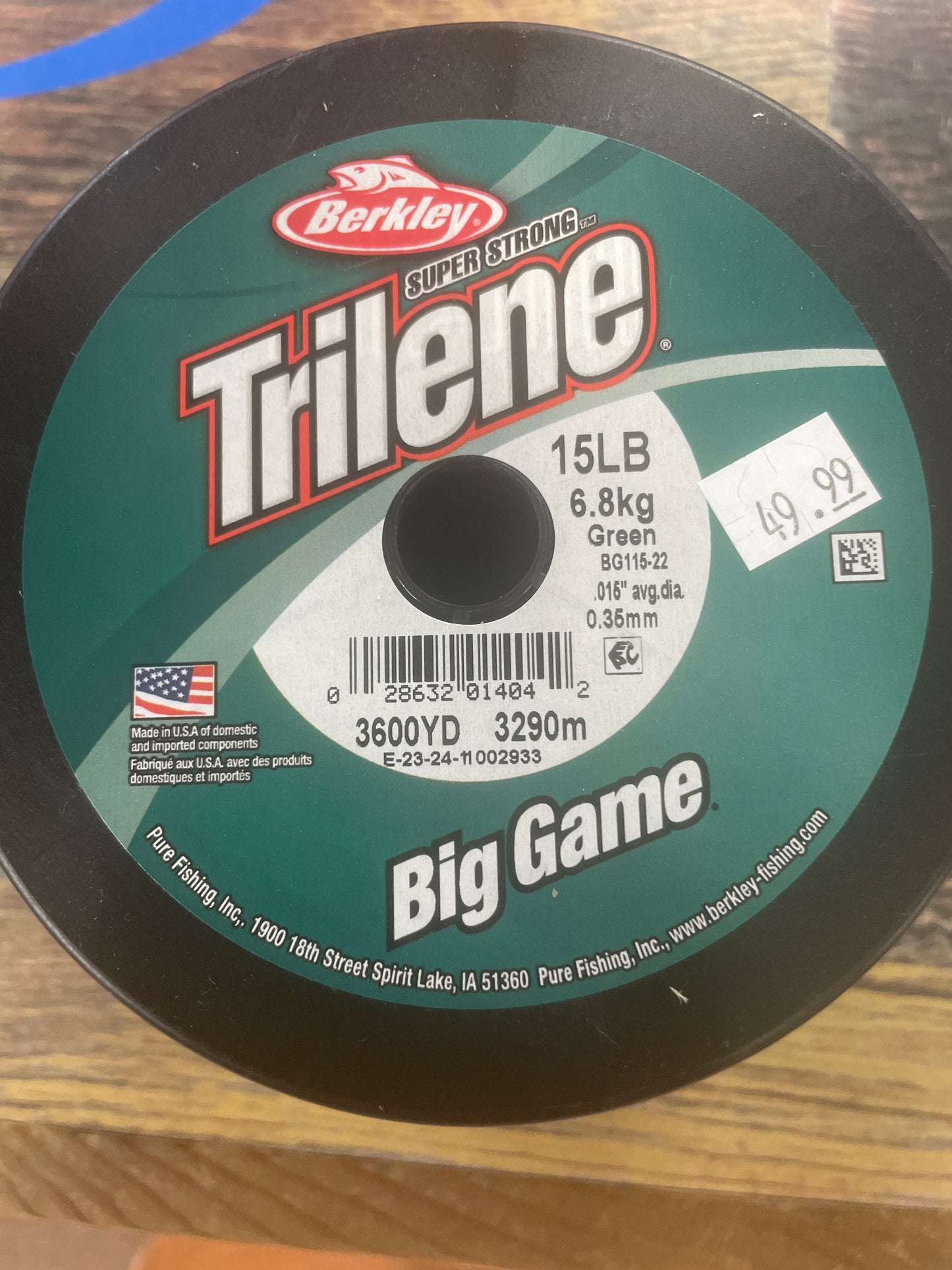 Berkley Big Game Mono 15 lb. 3600 yd
